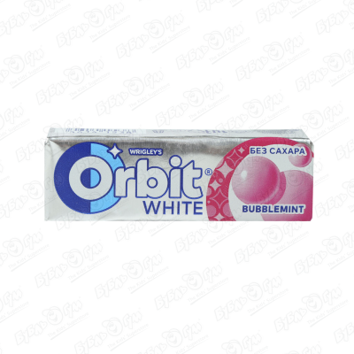 Резинка жевательная Orbit Bubblemint 15г резинка жевательная orbit white bubblemint 13 6 г