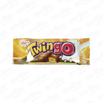 Батончик solen Twingo с печеньем и карамелью 42г