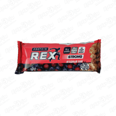Батончик ProteinRex ягодный пай 100г цена и фото