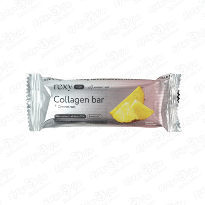 Батончик ProteinRex Collagen bar ананас и чиа 40г