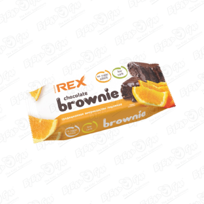 цена Пирожное ProteinRex брауни апельсиновое 50г