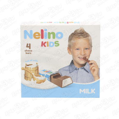 Шоколад Nelino KIDS молочный 4шт 50г