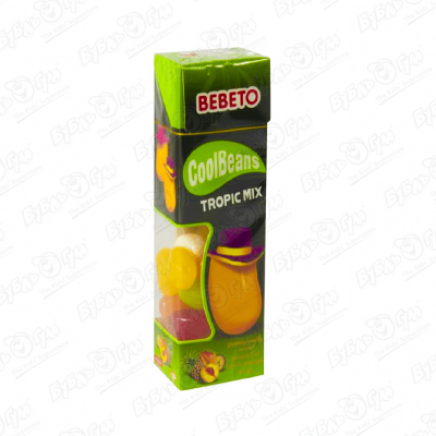 Мармелад BEBETO Тропический микс 30г жевательный мармелад bebeto berry mix 30г