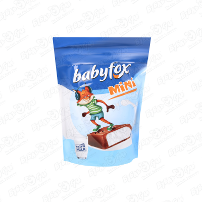 Конфеты baby fox с молочной начинкой 120г конфеты с молочной начинкой baby fox