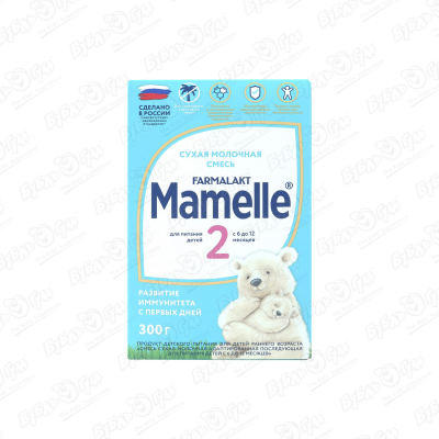 Смесь Mamelle 2 молочная адаптированная последующая 300г с 6-12мес БЗМЖ