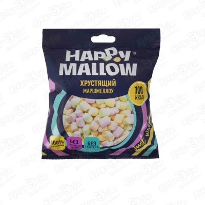 Маршмеллоу хрустящий Happy Mallow 30г готовый завтрак happy mallow classic с мягким маршмеллоу 240 г