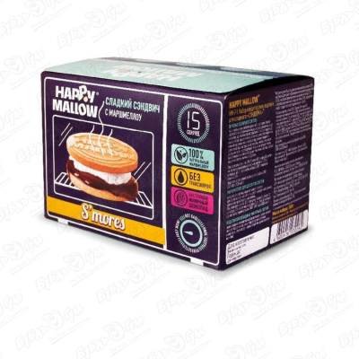 Набор для сэндвича Happy Mallow маршмеллоу 180г цена и фото