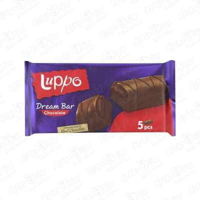 Кекс Luppo Dream Bar с шоколадной начинкой 30г кекс luppo сэндвич с маршмеллоу 184г