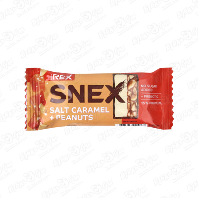 цена Батончик протеиновый ProteinRex SNEX Соленая карамель 50г