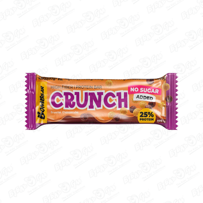 bombbar crunch protein bar набор 30шт по 50г брауни чизкейк Батончик Bombbar CRUNCH без сахара чизкейк с брауни 50г