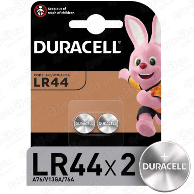 Батарейки Duracell Specialty LR44 2 шт