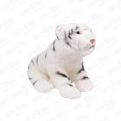 цена Игрушка мягконабивная Leosco Тигр белый 23см