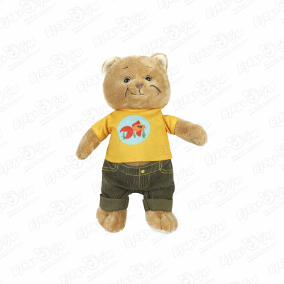 Игрушка мягкая Кот в желтой футболке мягкая игрушка кролик в футболке 1 шт