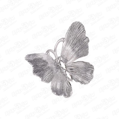 Украшение елочное Бабочка глянцевая серебряная 10см украшение елочное бабочка глянцевая серебряная 10см
