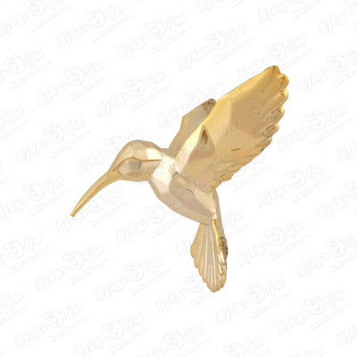 Украшение елочное Колибри глянцевое золотое 11см украшение елочное колибри серебряная глянцевая 11см