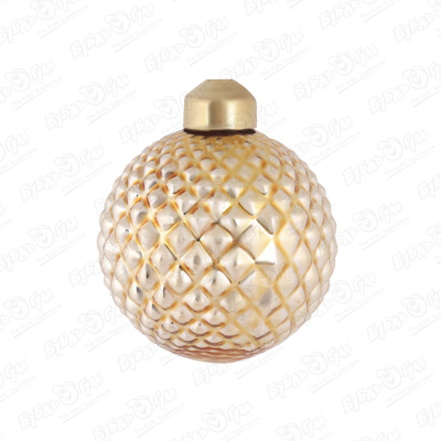 Украшение елочное шар лофт золотой стеклянный 6см цена и фото