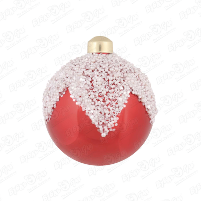 Украшение елочное шар красный винтажный стеклянный 8см украшение елочное снеговик в сердце стеклянный 8см