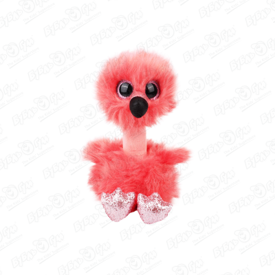 Игрушка мягкая Фрэнни фламинго с длинной шеей 15 см игрушка прыгун динозаврик с длинной шеей