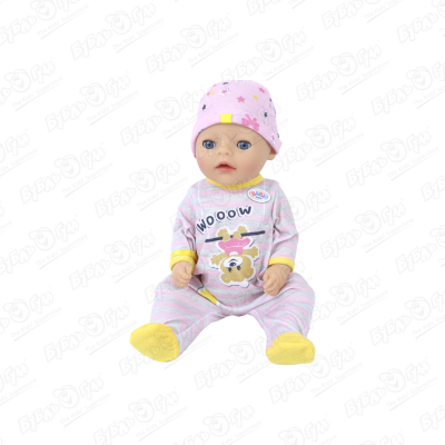 Кукла Baby born интерактивная маленькая девочка 7аксессуаров 36см с 2лет цена и фото