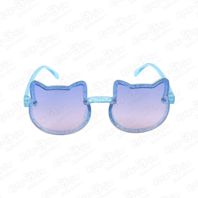 Очки солнцезащитные Lanson Kids с ушками голубые очки солнцезащитные lanson kids сердечко голубые