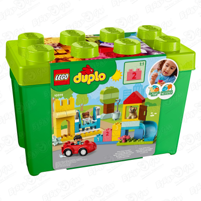 Конструктор LEGO Duplo Большая коробка с кубиками конструктор lego duplo classic 10913 коробка с кубиками 65 дет