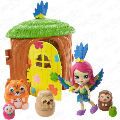 Игровой набор Enchantimals Домик-сюрприз Пикки Какаду игровой набор enchantimals домик на дереве пики какаду mattel