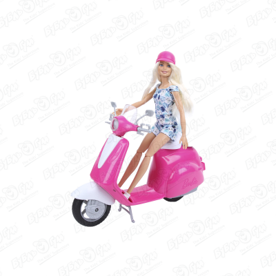 Игровой набор Barbie блондинка на скутере цена и фото