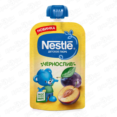 Пюре Nestle чернослив 90г с 4мес пюре nestle персик 90г с 4мес