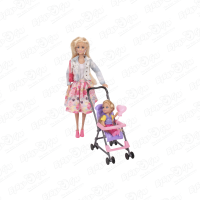 цена Кукла София на прогулке с коляской