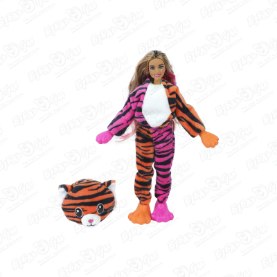 Кукла Barbie серия Cutie reveal Джунгли Тигр