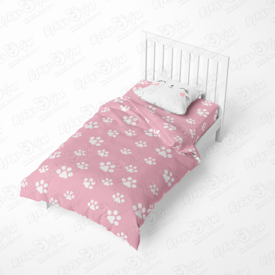 Комплект постельного белья Этель Pink cat бязь 3предмета комплект постельного белья этель абстракция
