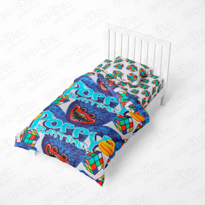 Комплект постельного белья Juno Хагги Вагги поплин 3предмета пенал детский хагги вагги и киси миси с брелком игрушка хагги вагги