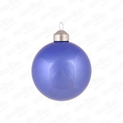 Украшение елочное шар синий одноцветный стеклянный 8см в ассортименте украшение елочное снеговик в сердце стеклянный 8см