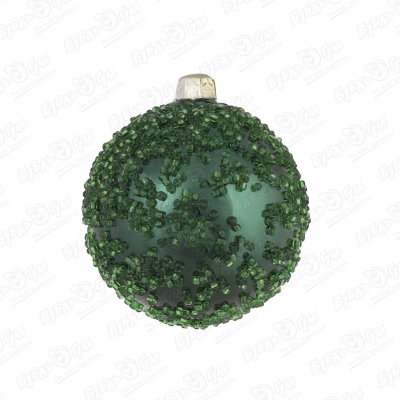 Украшение елочное шар мороз зеленый пластиковый 6см украшение елочное шар снежный декор зеленый 10см