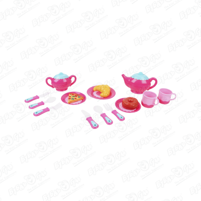 Набор игровой посуды с продуктами розовый набор игровой посуды кнр boutique tea set с продуктами чемодан 966 d71 2401441
