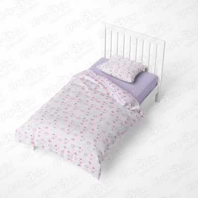 Комплект постельного белья BUBURU Baby Замки ясельный трикотажный 3предмета