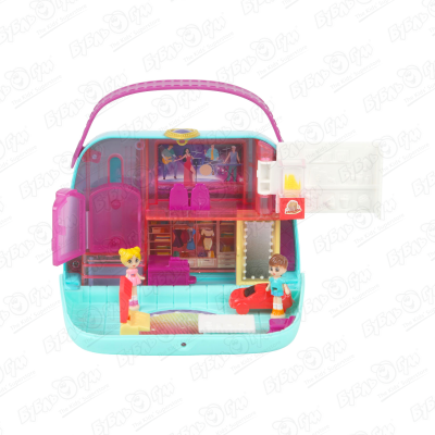 Набор миниатюрный Магазин в сумочке с куклами набор для игр с куклами магазин мороженого 71022 2 свет звук