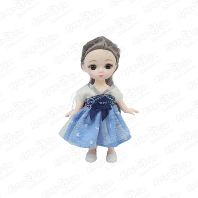 цена Кукла миниатюрная Lanson Toys в голубом платье