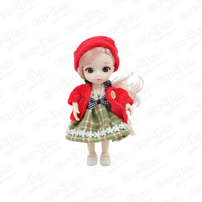 Кукла миниатюрная Lanson Toys в красном пальто