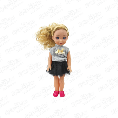 Кукла Lanson Toys Collection Dolls в серо-черном платье с аксессуарами 35,5см