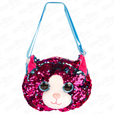Игрушка-сумка мягконабивная Кошка с пайетками сумка ty вимси кошка с пайетками