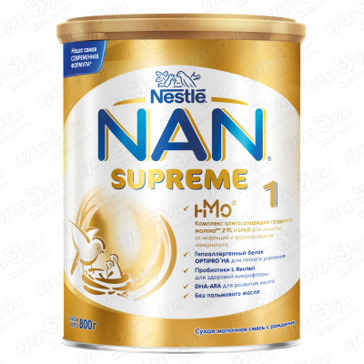 Смесь NAN SUPREME 1 800г с 0-12мес БЗМЖ