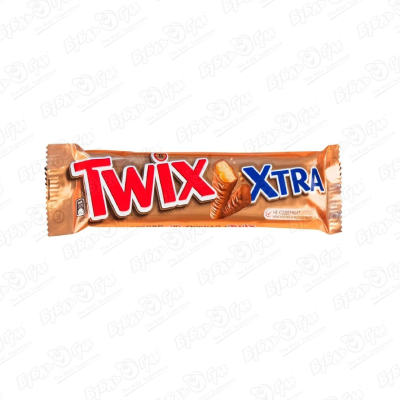 Батончик Twix XTRA 82г шоколадный батончик twix xtra 82 г