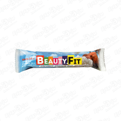 Батончик BeautyFit кокос-глазурь 60г батончик неглазированный кокос bombbar 60г