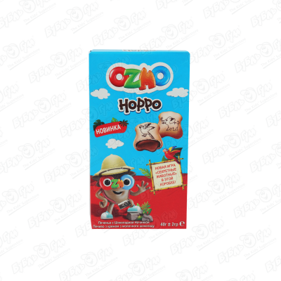 цена Печенье OZMO Hoppo с шоколадным кремом 40г