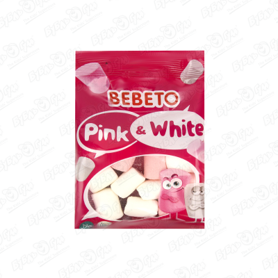 Маршмеллоу BEBETO со вкусом ванили и клубники 30г суфле маршмеллоу bebeto pink