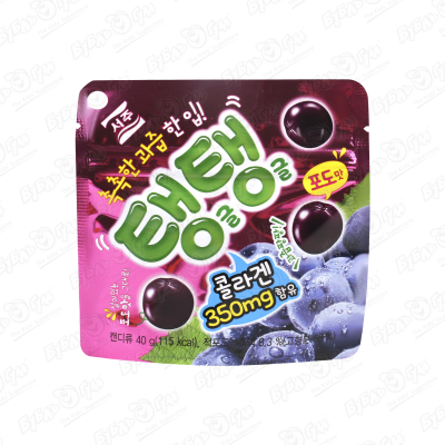 Мармелад Plump-Plump Jelly со вкусом черного винограда 40г мармелад жевательный jelly belly chewy candy со вкусом винограда 60 г