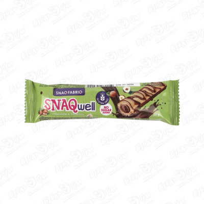 Батончик SNAQ FABRIQ вафельный шоколадно-ореховая паста 20г паста шоколадно ореховая snaq fabriq без сахара 250 г