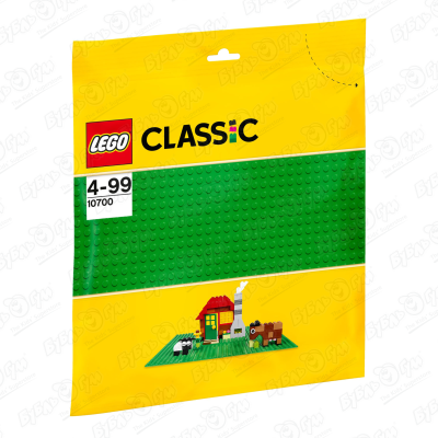 Конструктор LEGO Classic 10700 Строительная пластина зеленого цвета с 4лет lego classic белая строительная пластина опорная плита для наборов lego 32x32