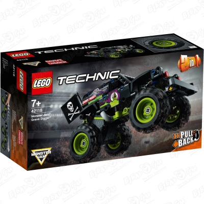 Конструктор Грузовик Monster Jam LEGO Technic 2в1 42118 с 7лет цена и фото